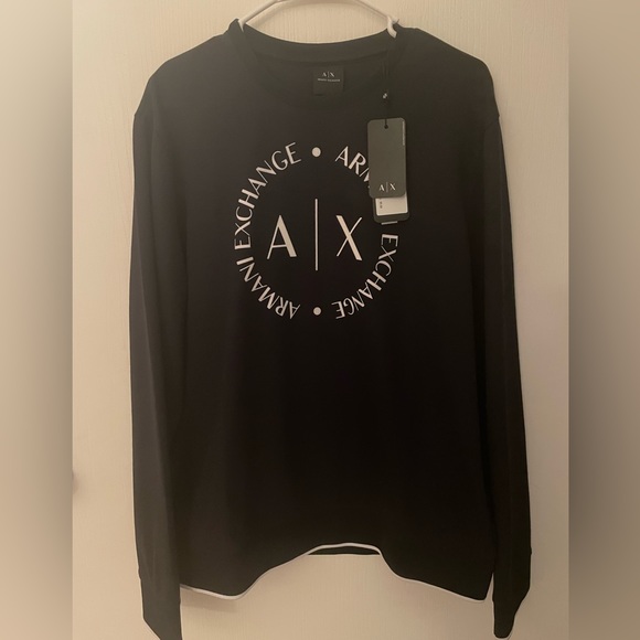 Armani Exchange Circle Logo Sweatshirt Mens XL  nwt (Read) - Picture 7 of 10